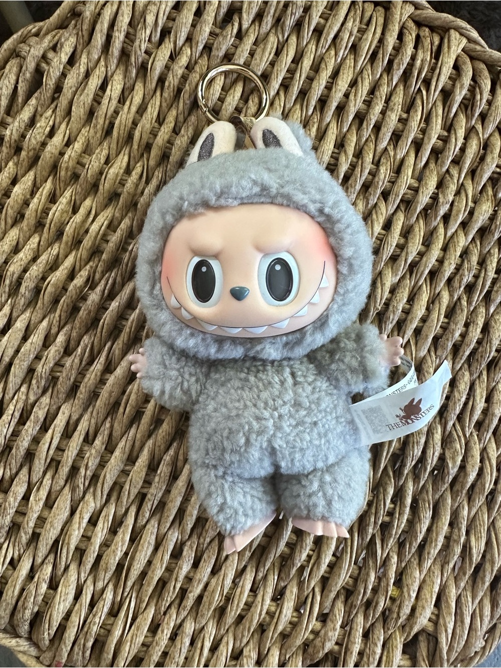 Gray Plush Small Pet Keychain Doll - The Annister